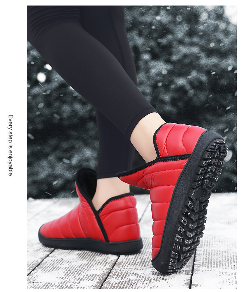 Autumn and winter new snow boots for women, winter plus velvet and thickened 2023 new cotton shoes, outdoor snow cotton winter bread shoes for women